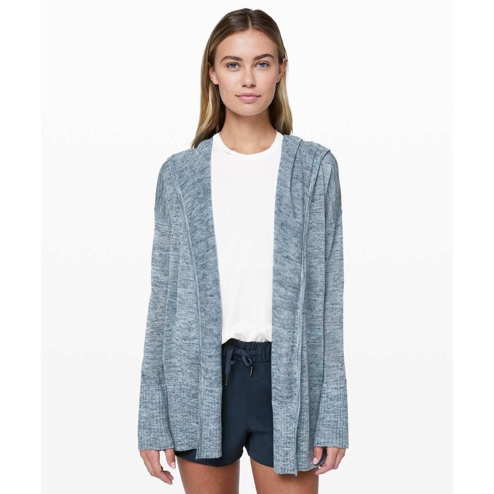 LULULEMON Calm and Collected Wrap Heathered Sailboat Classic Navy $148
